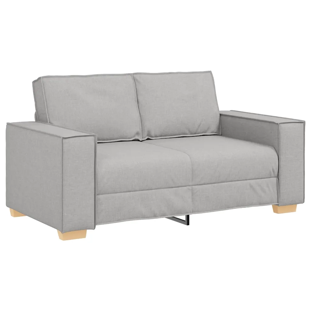 Divano a 2 posti Grigio nuvola 160x78x84 cm in tessuto 4104978