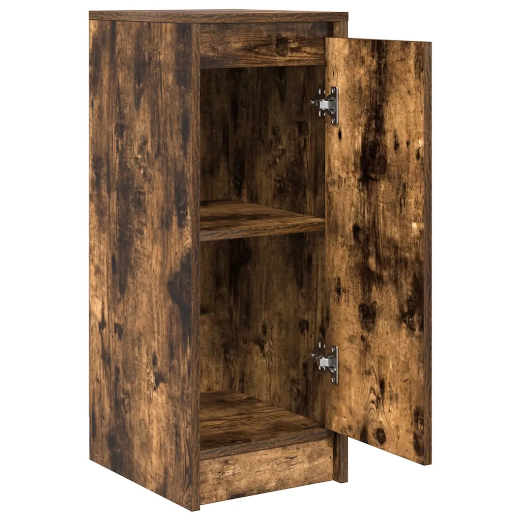 Credenza | Madia | Buffet da pranzo | Armadio da pranzo Rovere Fumo 29,5x34x76 cm in Legno Multistrato