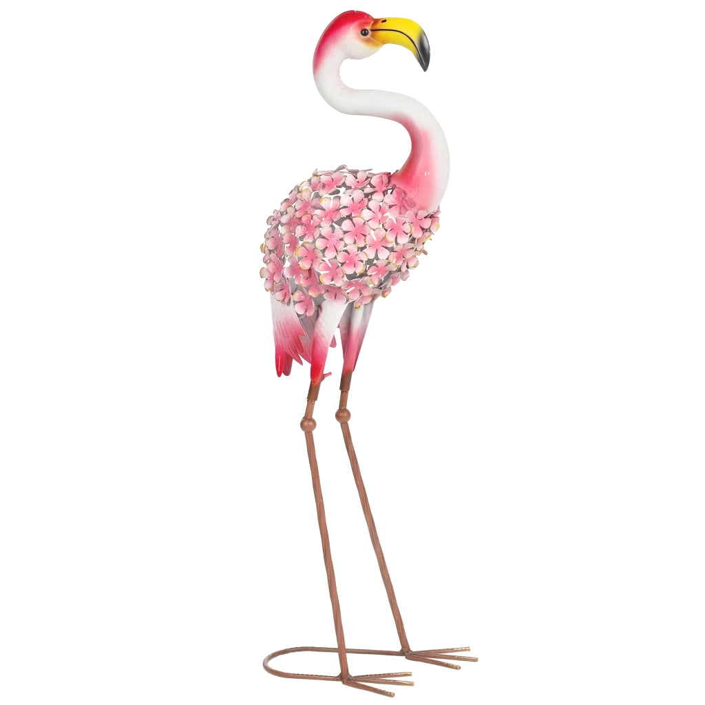Statua Flamingo Giardino in Metallo ¨C Minimal ¨C Rosso 28x19x83 cm