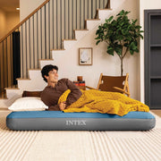 INTEX Letto d'aria con pompa  Blu Scuro e Grigio PVC 42035639