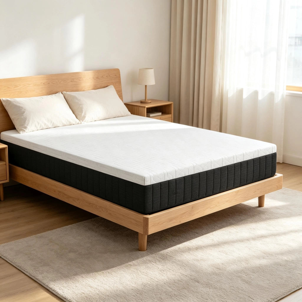 Materassi 140 x 190 cm, materassi per 2 persone, in memory foam sagomato, spessore 25 cm (solo con 1 materasso)