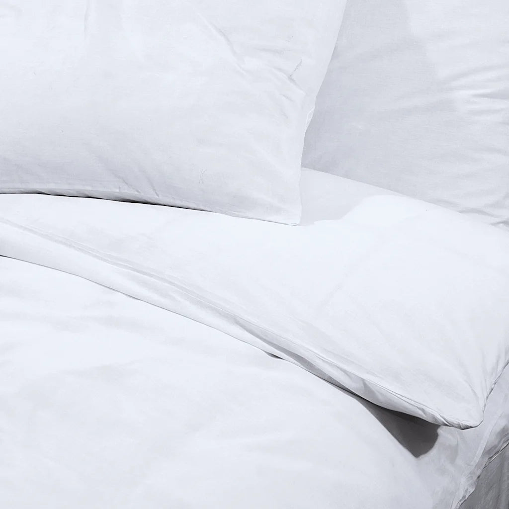 Set Copripiumino Bianco 155x220 cm in Cotone CFW1411323