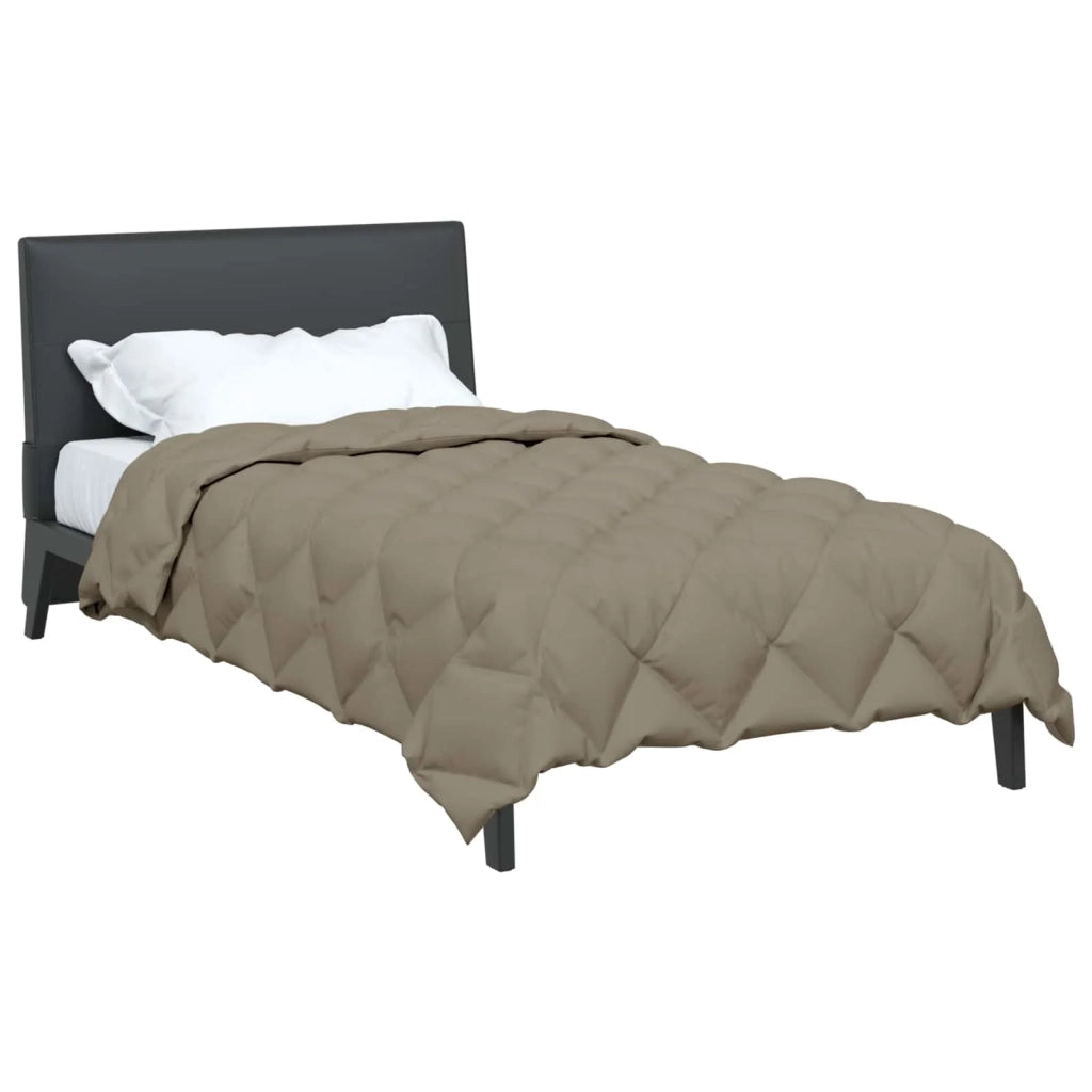 Piumone | Duvet Invernale Grigio chiaro 155 x 220 cm Microfibra