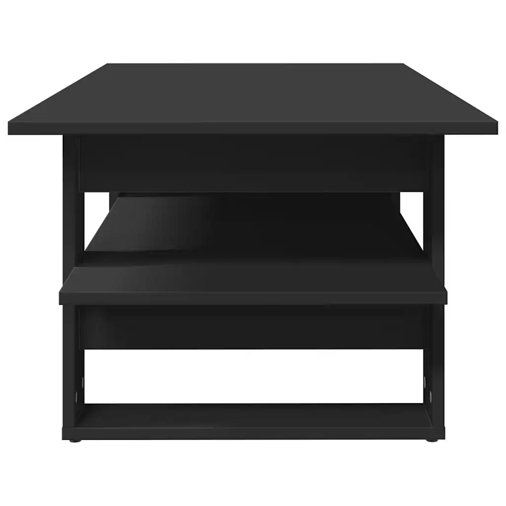 Tavolino da Salotto Nero 102x55x42 cm in Legno Multistrato 823262
