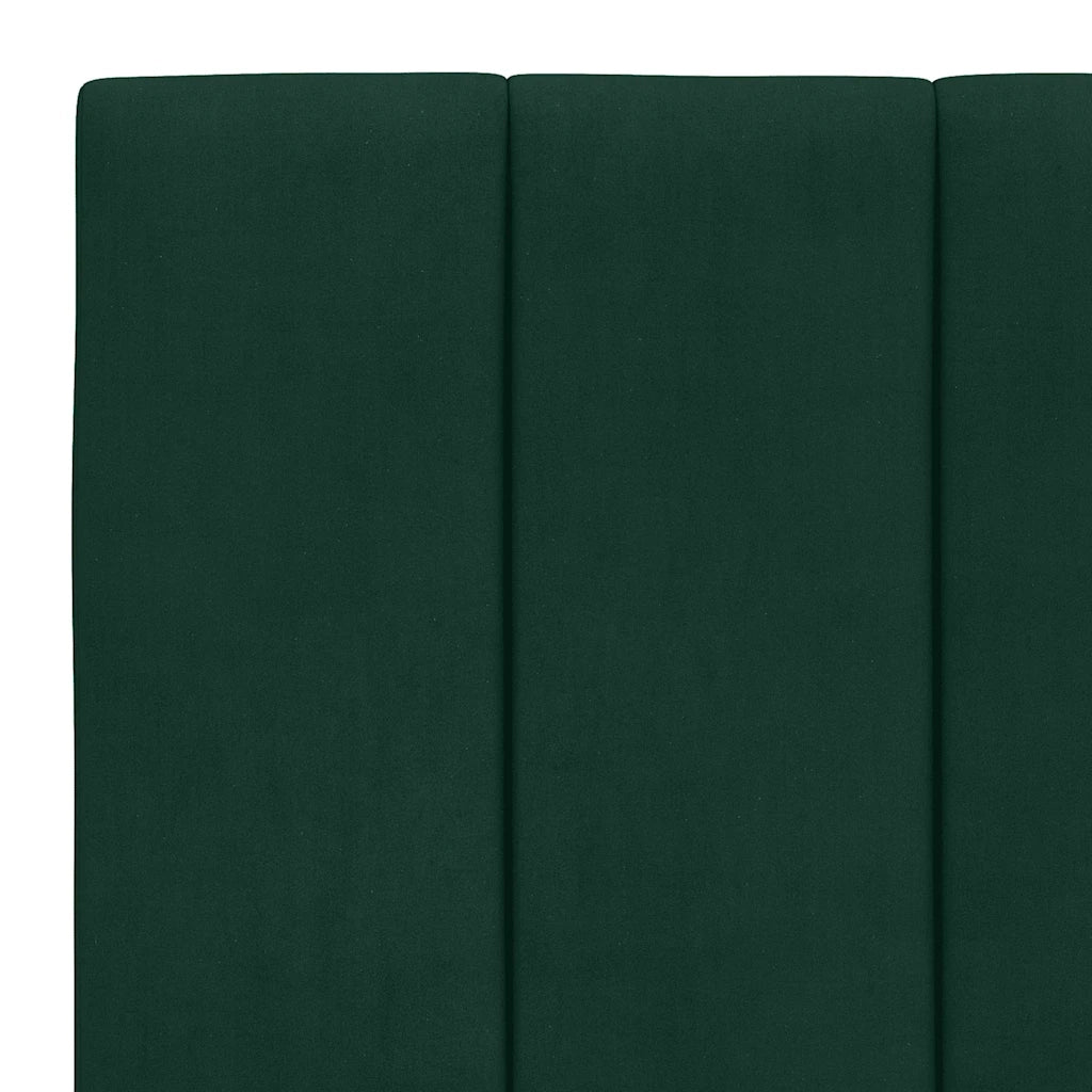 Cuscino Testiera Hanko Verde Scuro 90 cm in Velluto 374652