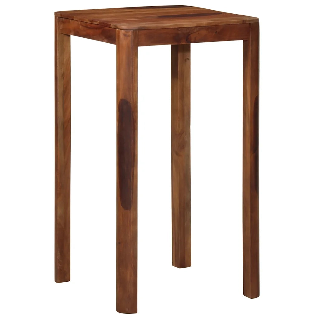 Tavolo da Bar 60x60x107 cm in Legno Massello di Acacia