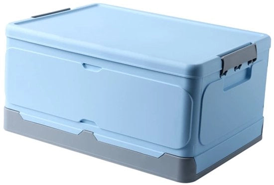 Contenitore di archiviazione multifunzionale - Scatola di archiviazione con coperchio - Scatola di archiviazione - Scatola di archiviazione con contenitori - Scatola di archiviazione piccola con coperchio - Portatile in PP - Blu