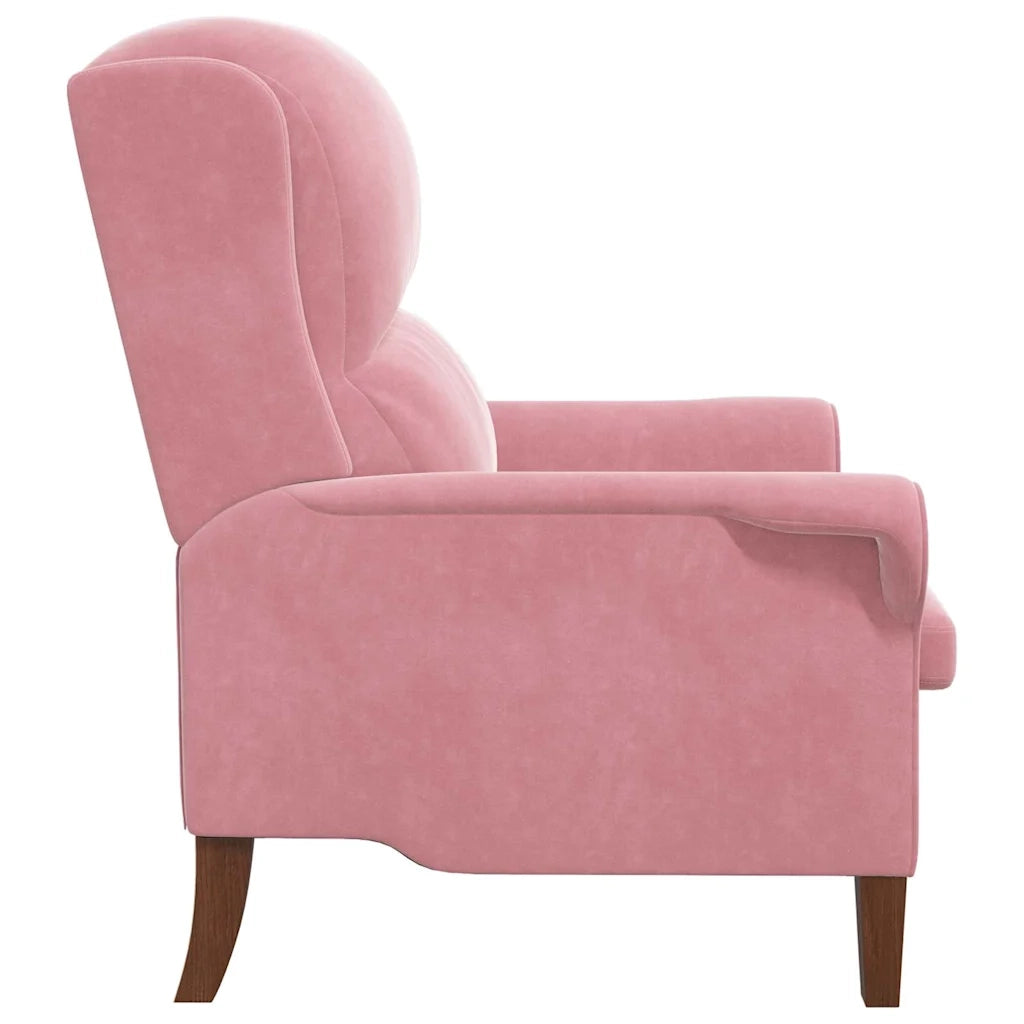 Divano Sedia-Poltrona Rosa Velluto 635405