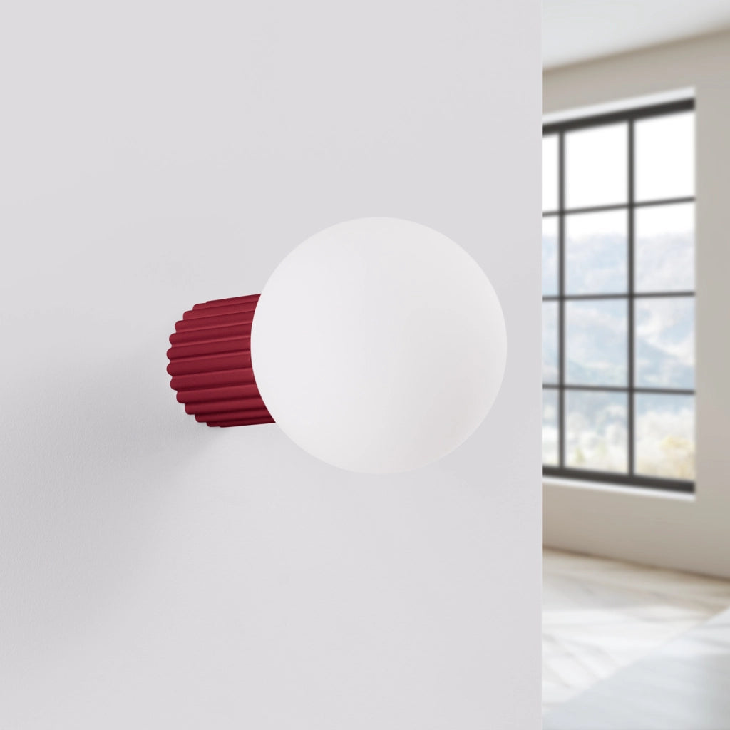 Lampada da parete HALO bordeaux IP44