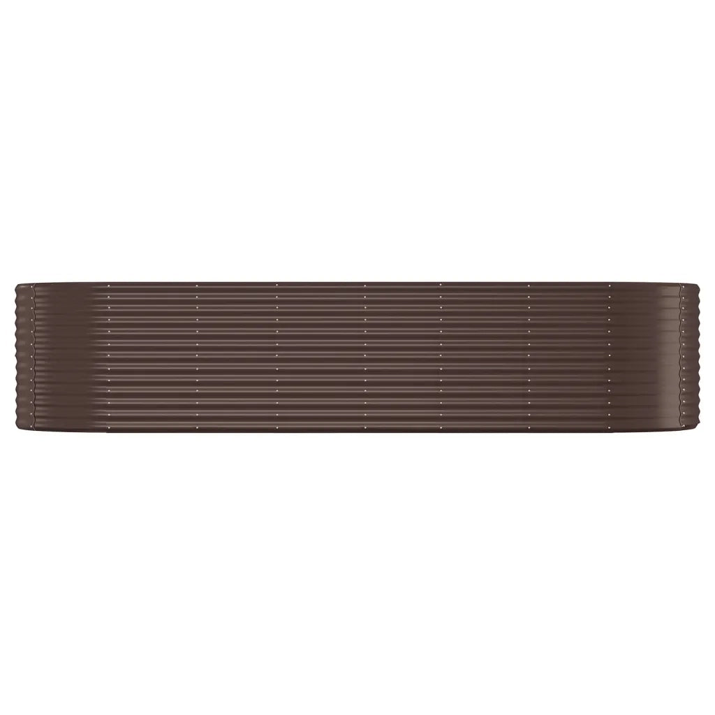 Letto Giardino Acciaio Zincato 322x100x68 cm Marone 319070