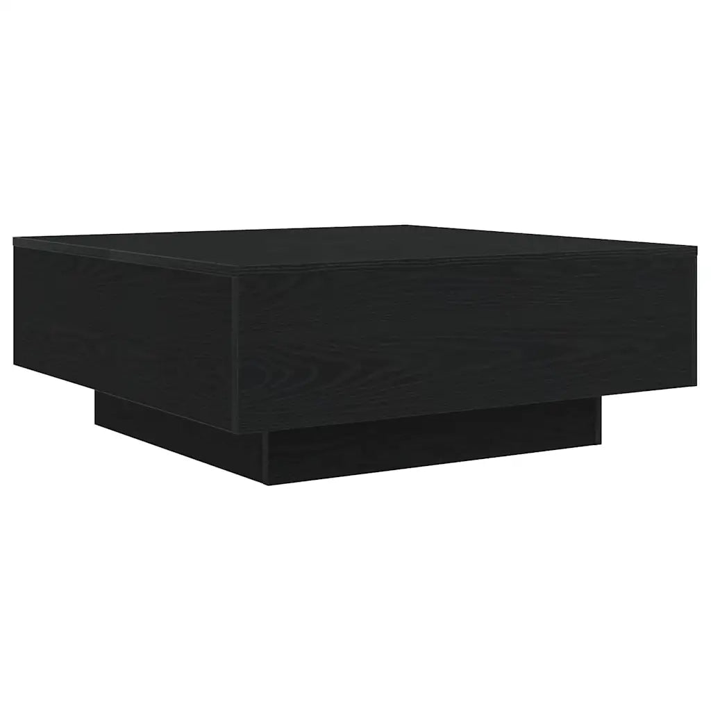 Tavolino da salotto | Tavolino da caff¨¨ | Tavolino da Soggiorno Rovere Nero 80 x 80 x 31 cm