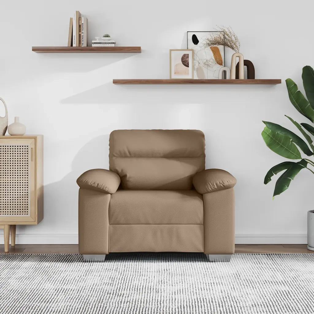 Poltrona | Sedia Relax Cappuccino 100x81x84 cm in Similpelle