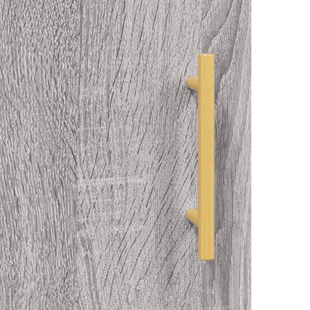 Credenza Grigio Sonoma 69,5x34x180 cm in Legno Multistrato 3195673