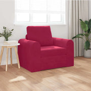 Divano letto Rosso Vino 98 x 71 x 83 cm Velluto 4106669