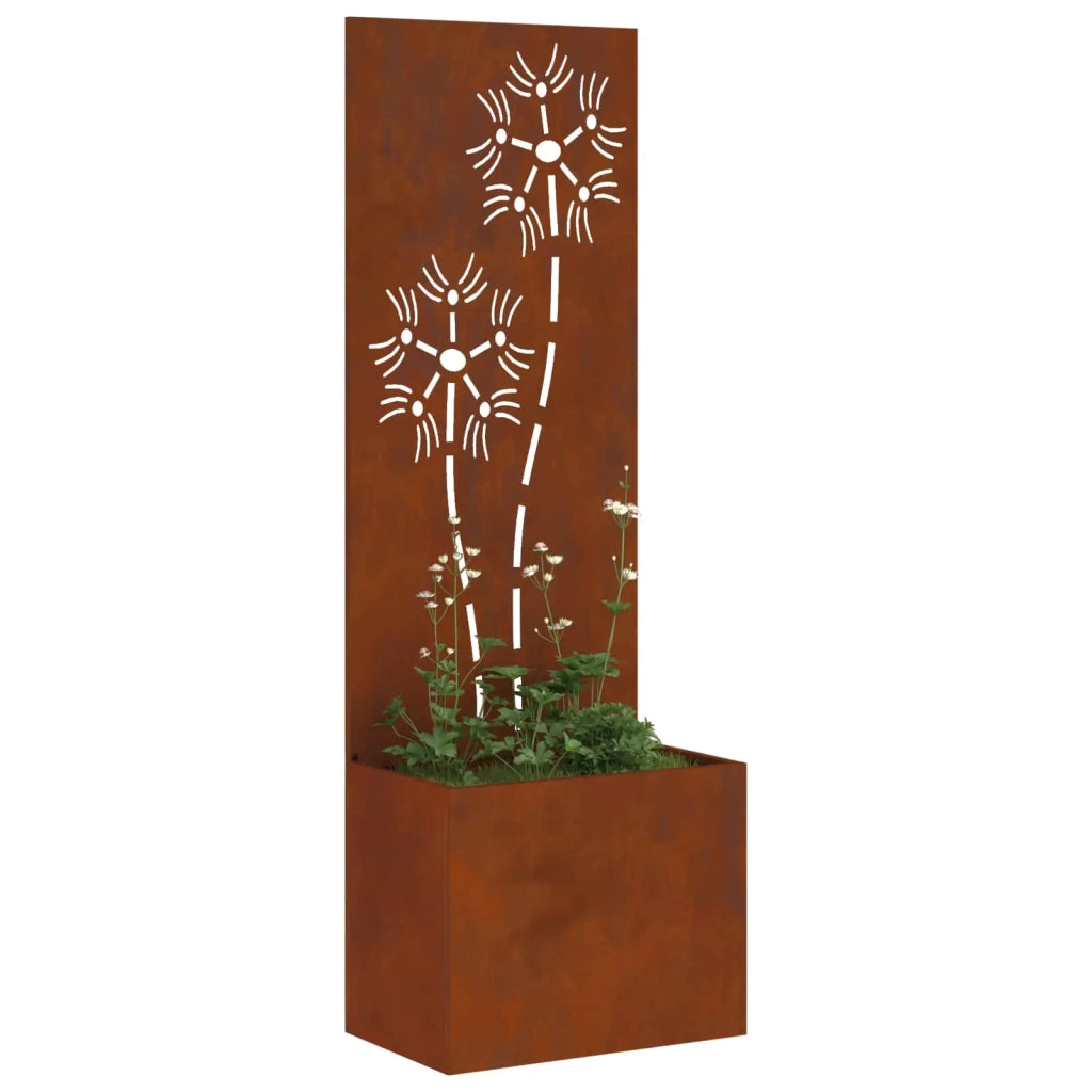 Schermo per privacy in giardino Ruggine 50 x 32 x 150 cm 876440
