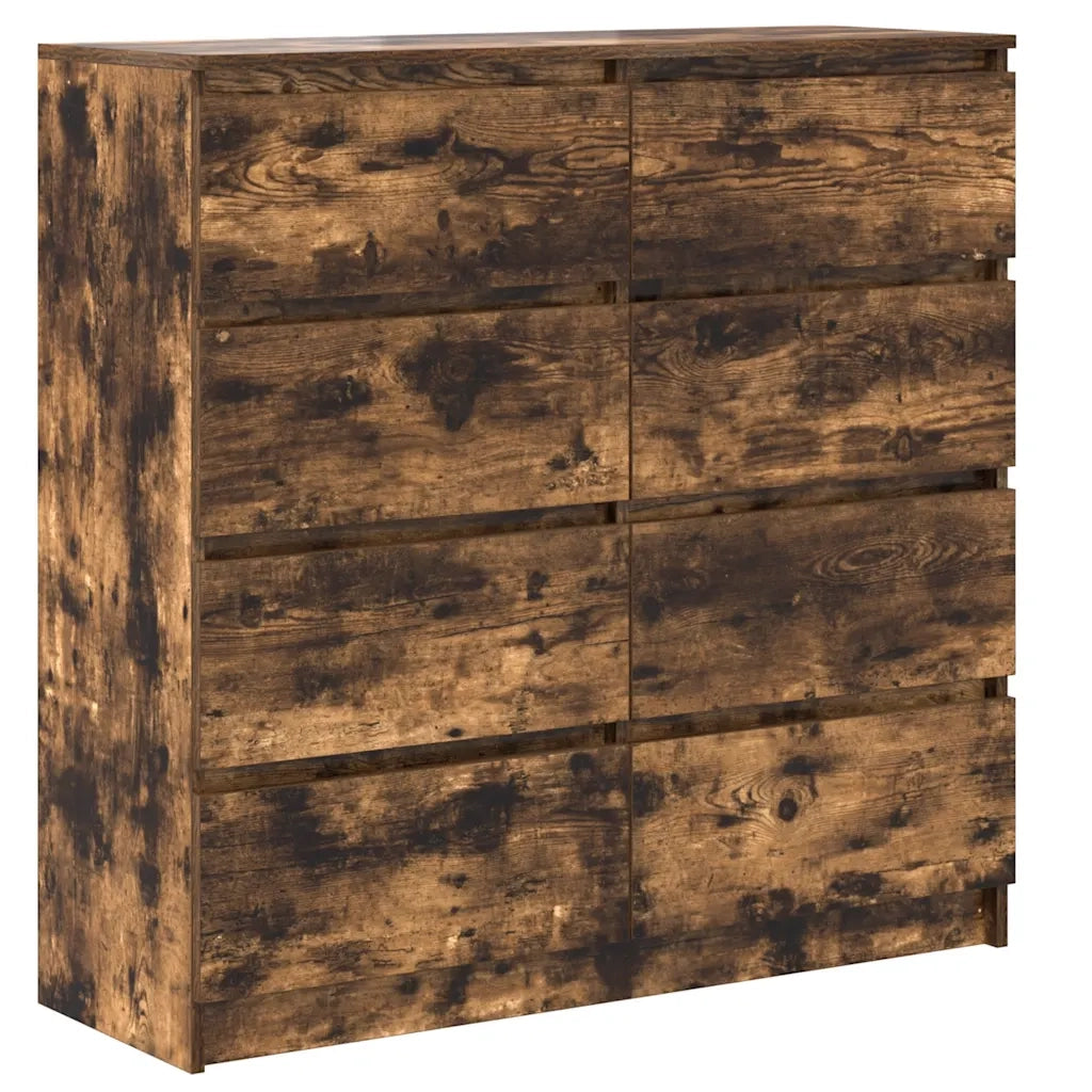 Credenza Rovere Fumo 100x35x99 cm in Legno Multistrato 3328493