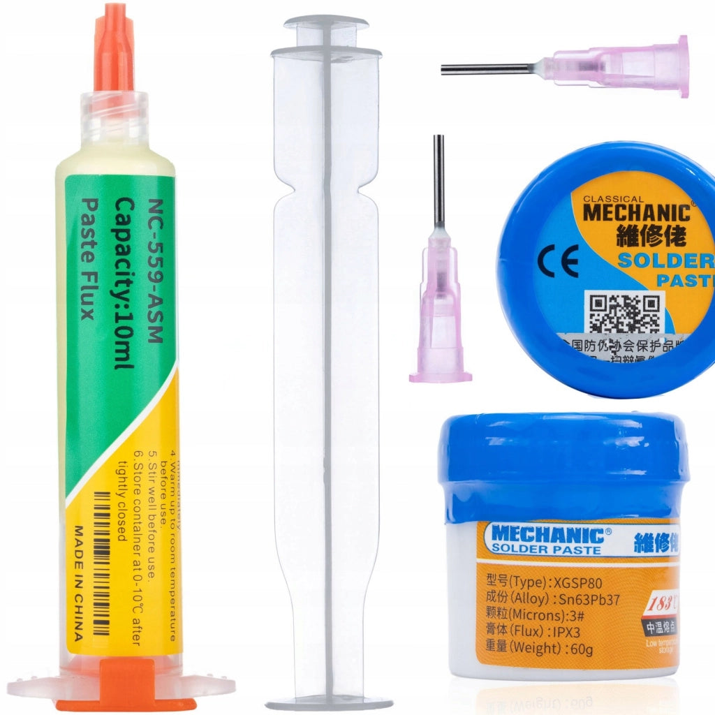 Topnik Flux NC-559-ASM e Pasta Saldante XGSP80 60g – Applicazione Precisa, Alta Qualita | Elettronica e Saldatura