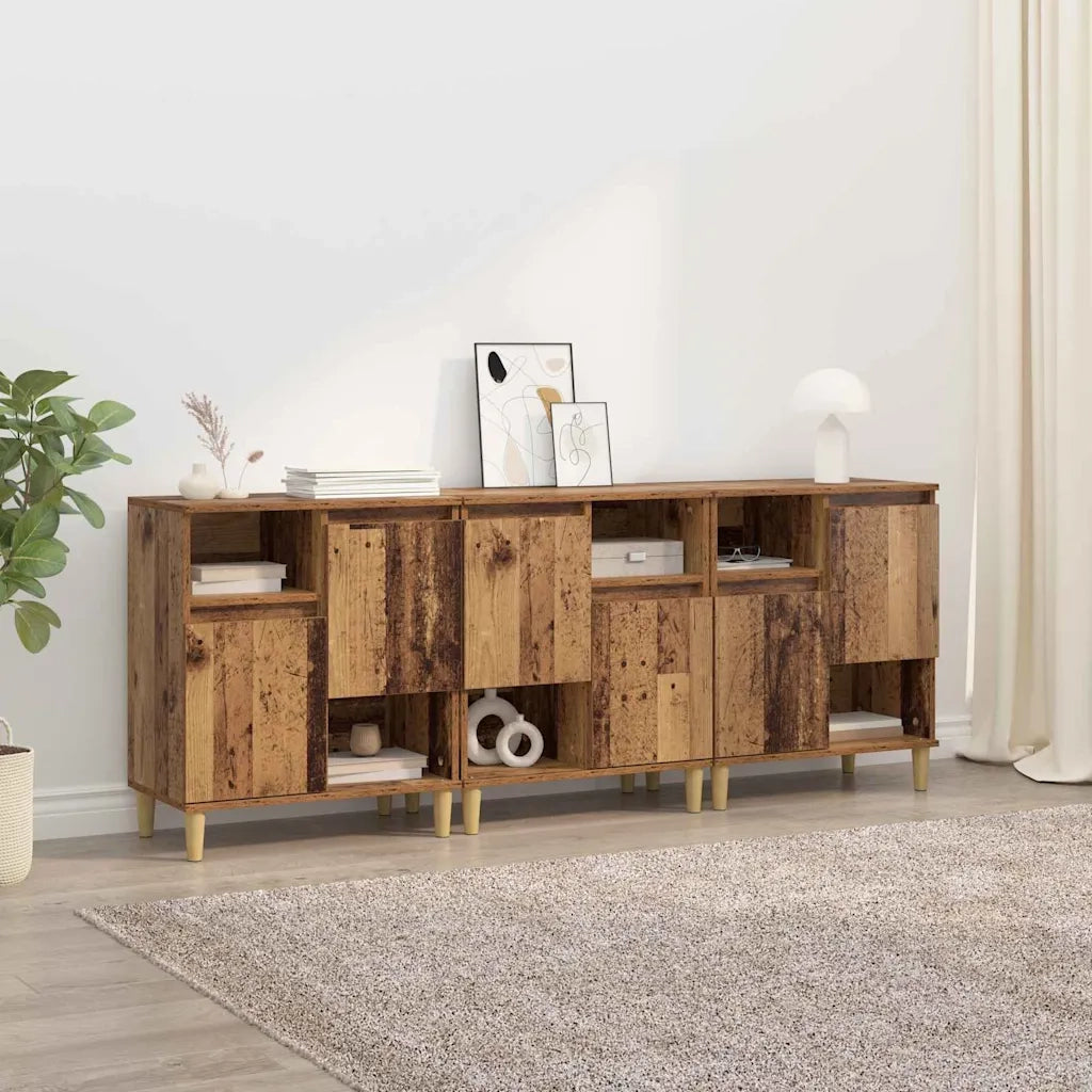 Credenza | Sideboards 3 pcs Legno vecchio 60 x 35 x 70 cm