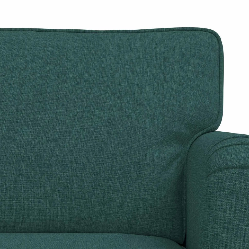 Divano 2 pcs Verde Scuro 162 x 80 x 85 cm Tessuto