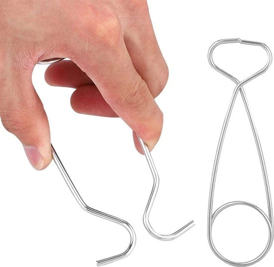Spalatore per Crostacei in Acciaio Inossidabile - 2 pezzi Spalatore per Crostacei - Formato Compattibile - Leggero - Duraturo - Per Pesca in Acqua Salata - Attrezzo da Pesca