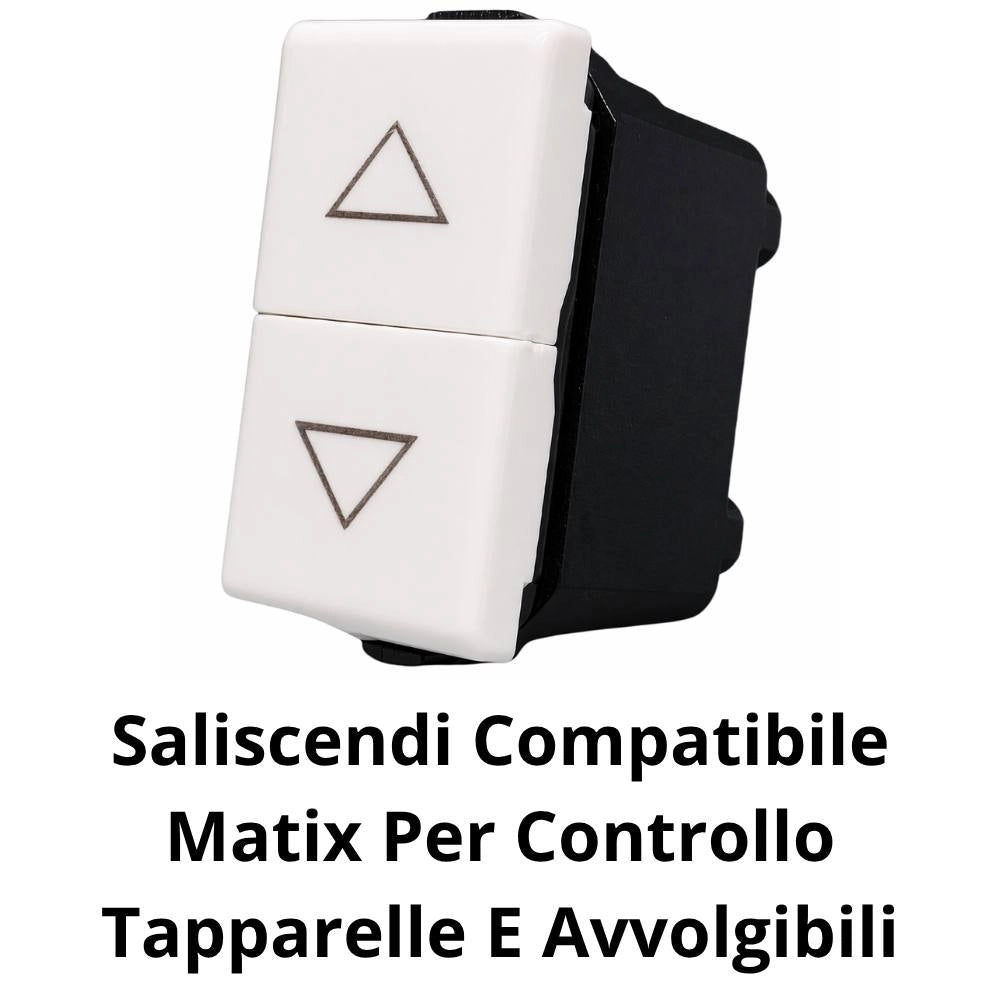 Saliscendi compatibile matix per controllo tapparelle e avvolgibili *** numero pezzi 6, confezione 1