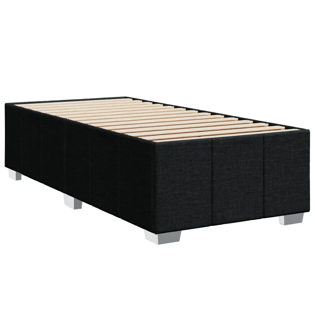 Giroletto a Molle con Materasso Nero 90x190 cm in Tessuto 3286918
