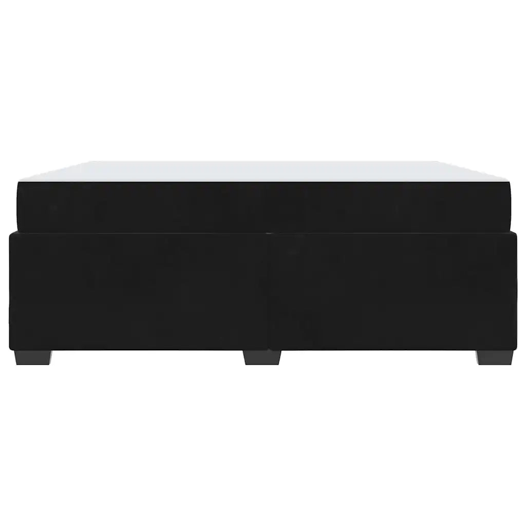 Struttura del letto con materasso Nero 180 x 200 cm Tessuto