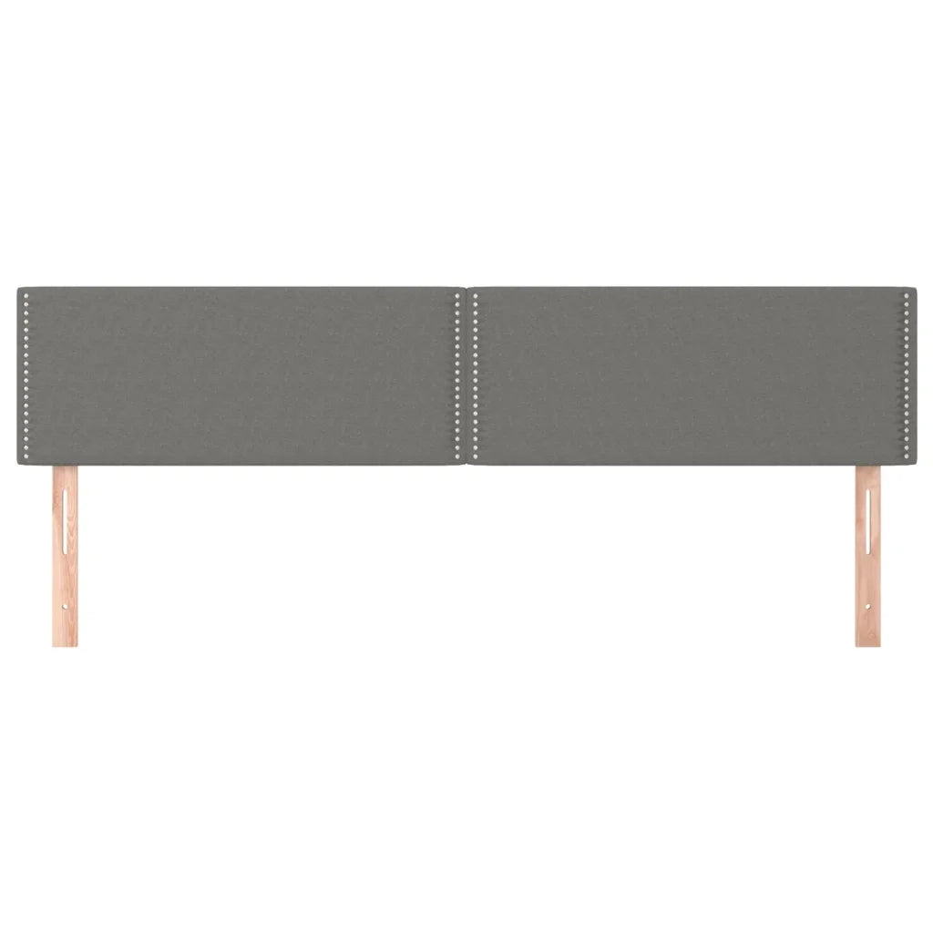 Testiera | Testata Grigio Scuro 180x5x78/88 cm in Tessuto