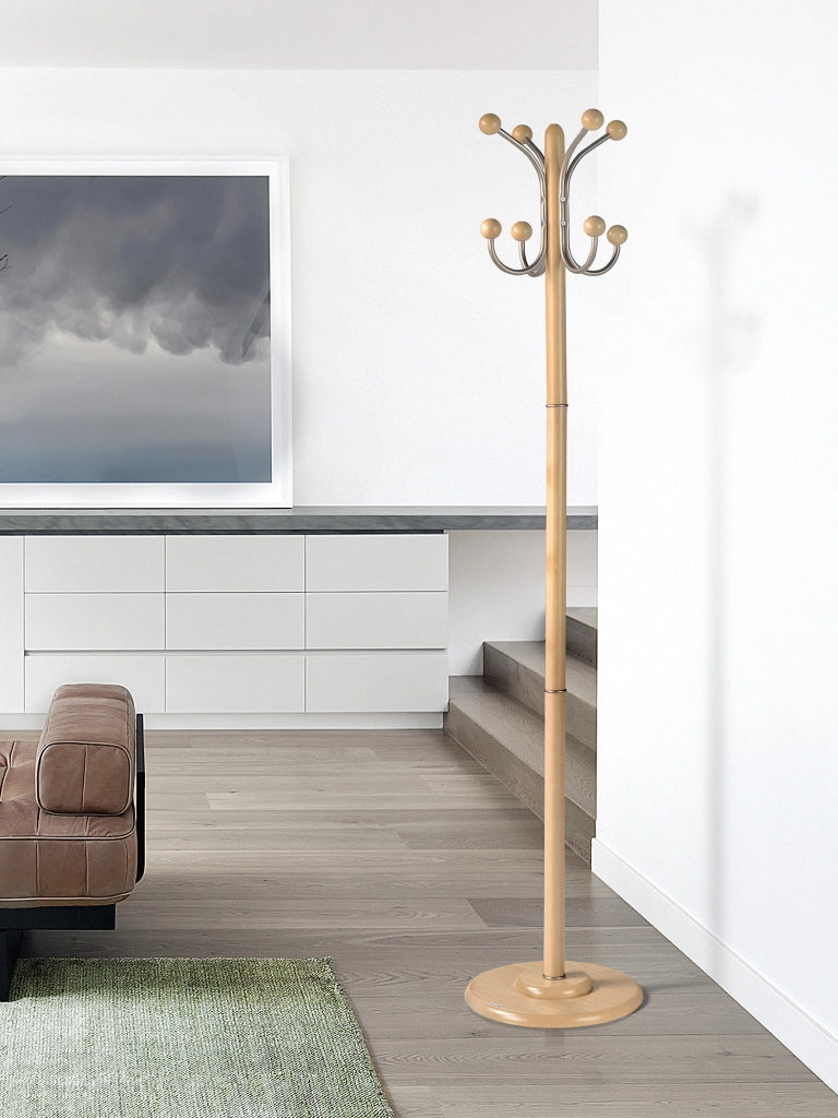 Appendiabiti Herdasa legno di faggio finitura naturale 170x35x35