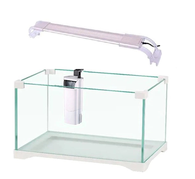 SunSun Kit Tartarughiera cm42,60x23,6x22,2h completa di filtro interno e plafoniera LED