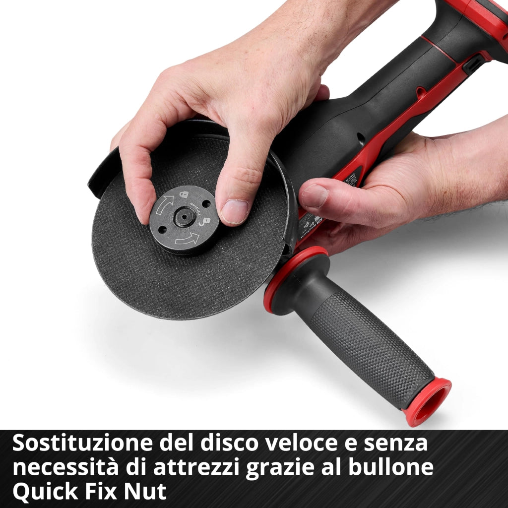 Smerigliatrice Batteria Axxio 18 a 125 Q Einhell Volt 18 Solo Corpo