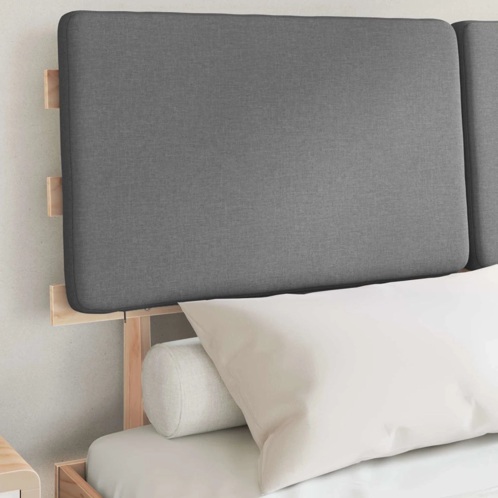 Letto con Testiera Rivestita Grigio chiaro 150 x 200 cm 877339