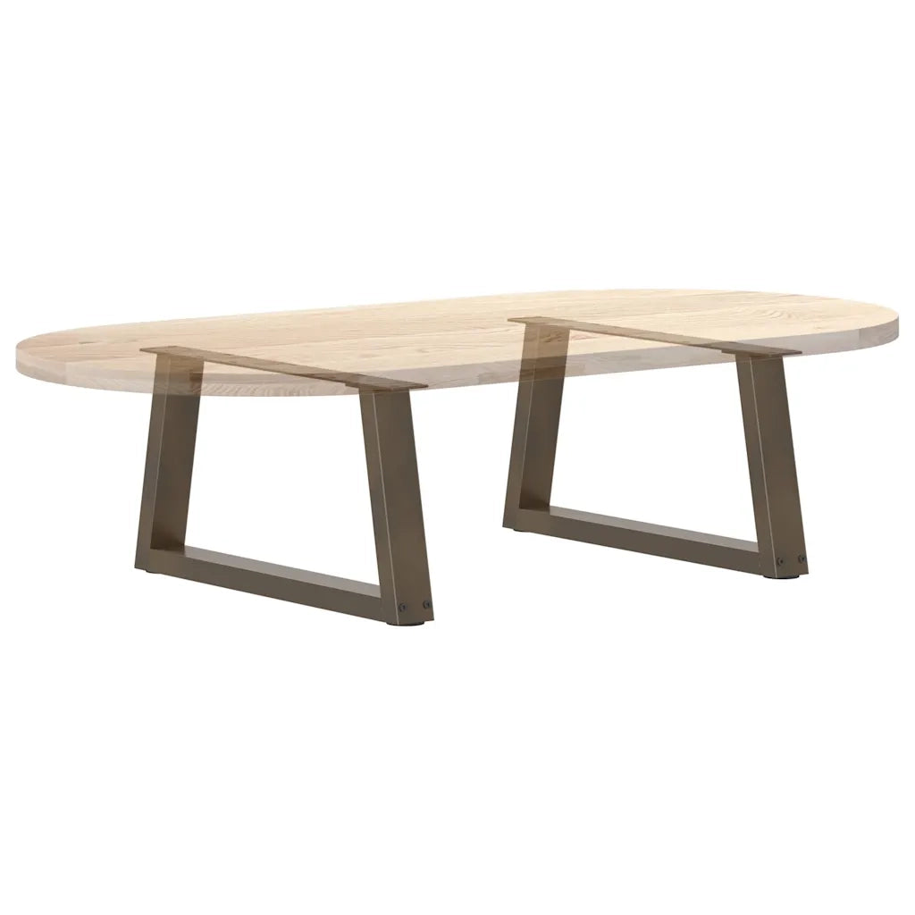 Gambe per Tavolino da Caff¨¨ a Forma di V 2 pz | Piede del tavolo Acciaio Naturale 60x(30-31,3) cm Acciaio