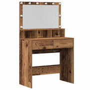 Toeletta | Tavolo da Trucco con cassetto Legno vecchio 80 x 41 x 134,5 cm