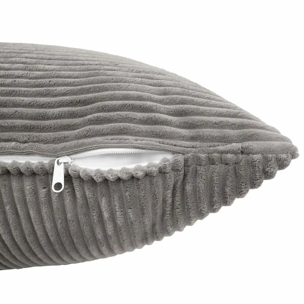 Federa 2 pcs ALMELO Grigio Chiaro 30 x 50 cm corduroy 913957