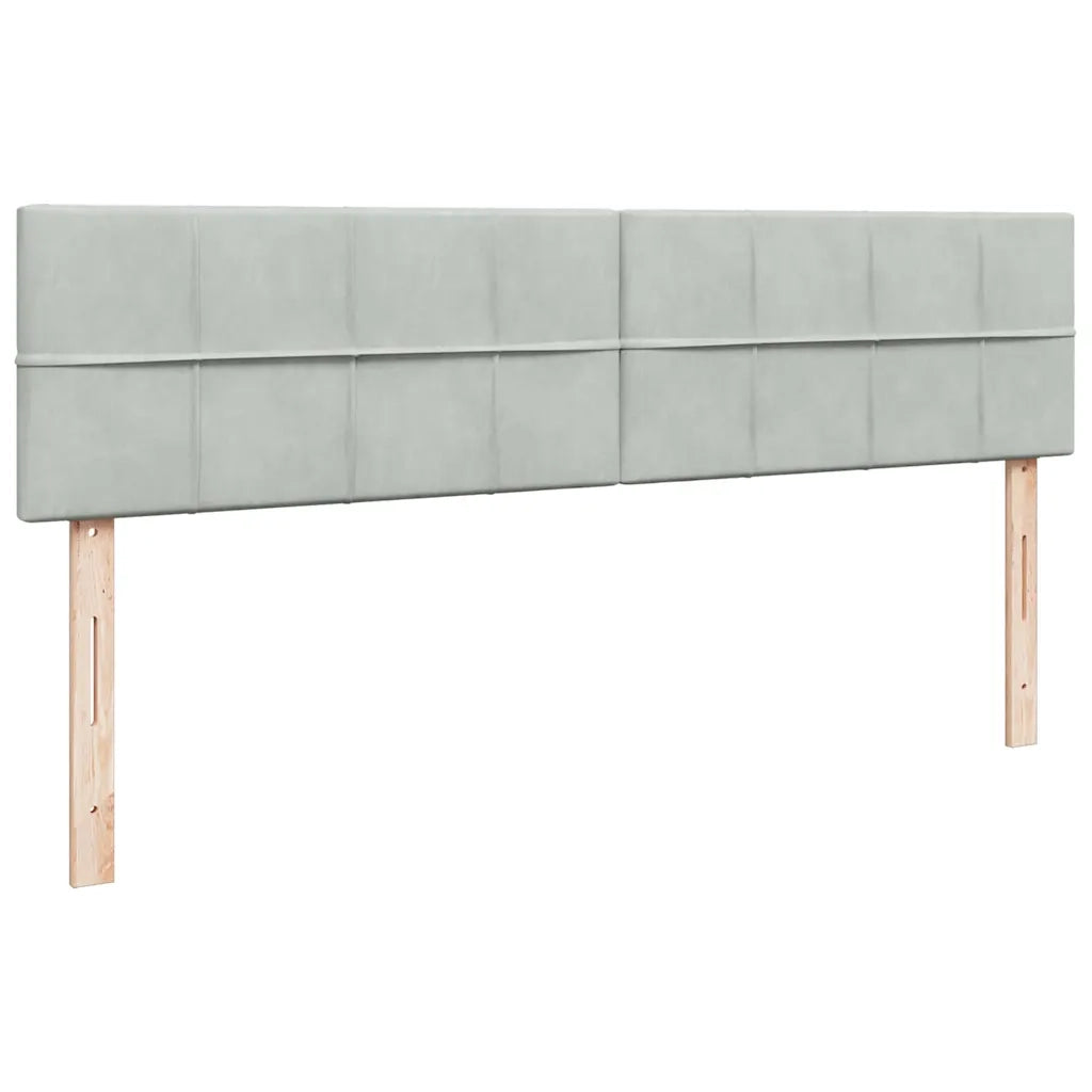 Struttura Letto Pouf con Materasso 160x200 cm in Velluto 3311783