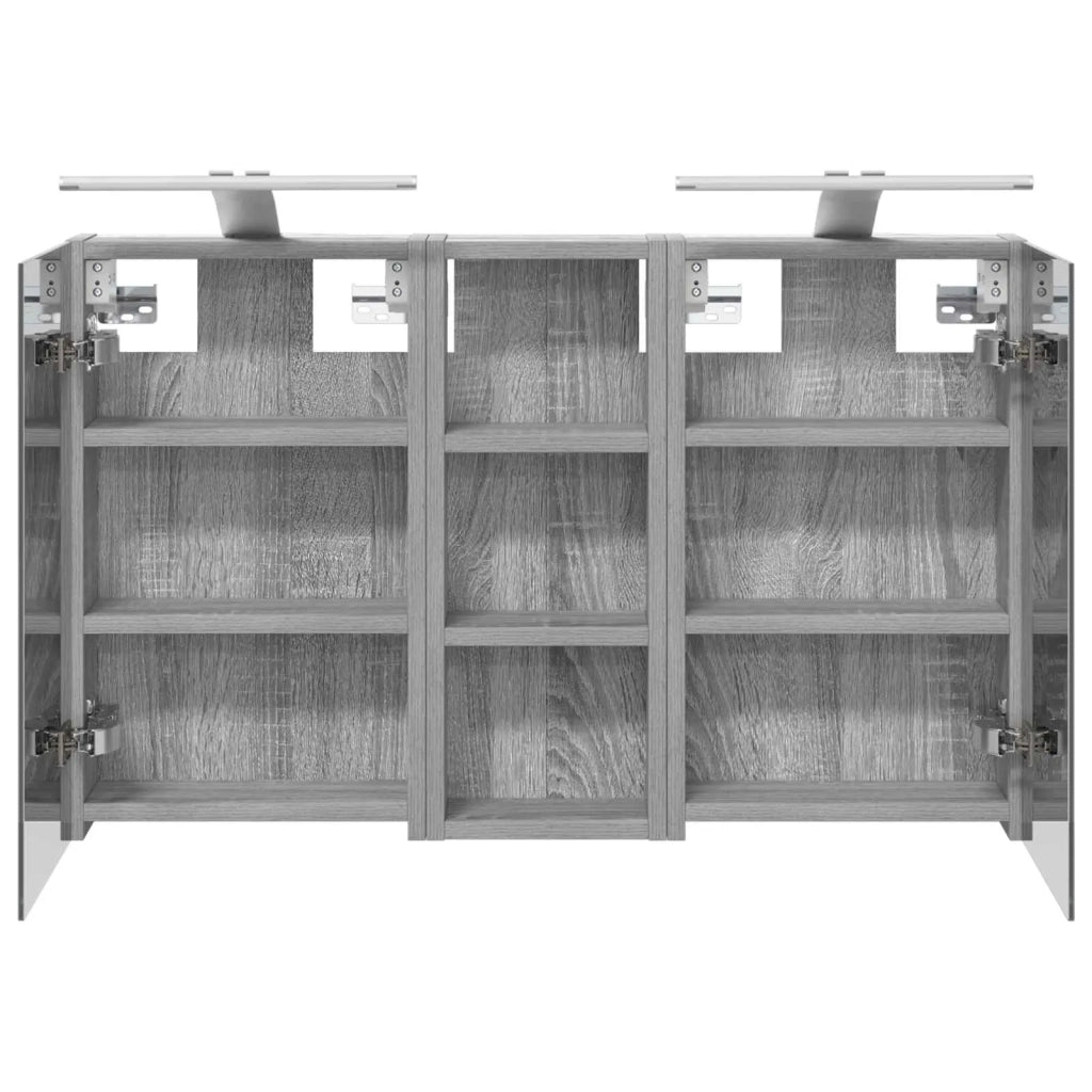 Set di Armadi da Bagno | Armadio da bagno con lo scaffale 3 pz 80 x 10,5 x 50 cm