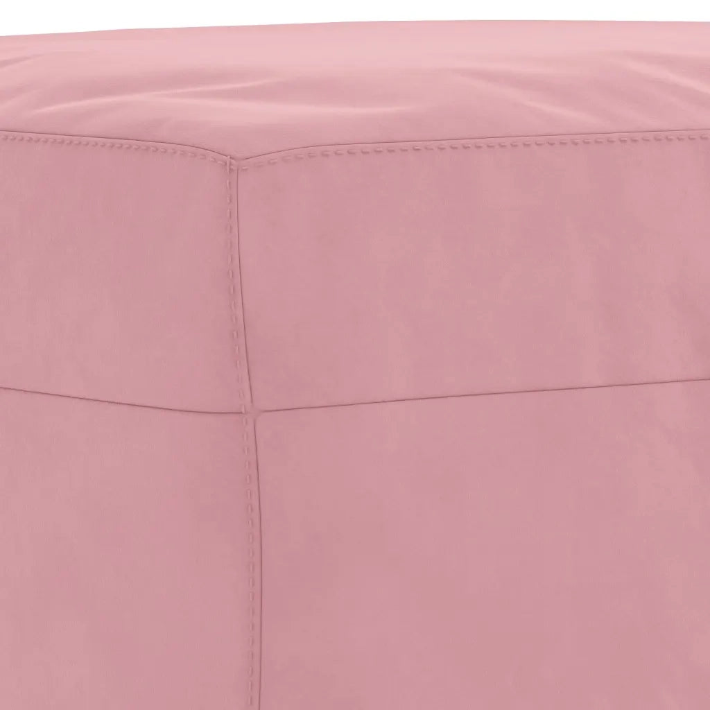 Set di Divani 3 pz con Cuscini rosa in Velluto 3202223