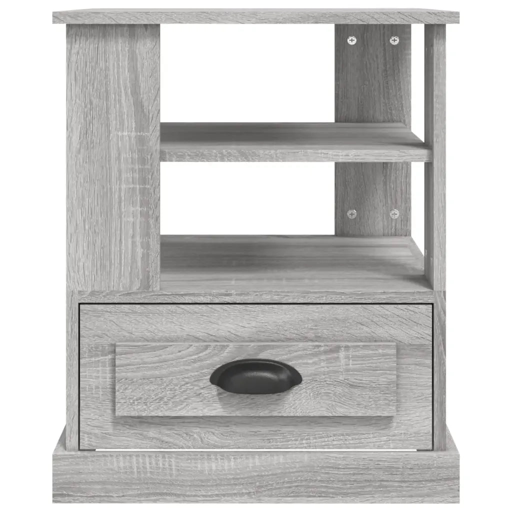 Tavolino Grigio Sonoma 50x50x60 cm in Legno Multistrato 816414