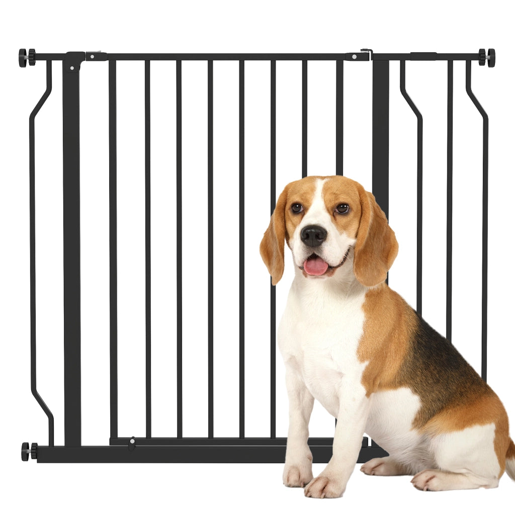Cancello per Bambini e Animali Domestici ¨C Minimal ¨C Nero 75-95 cm