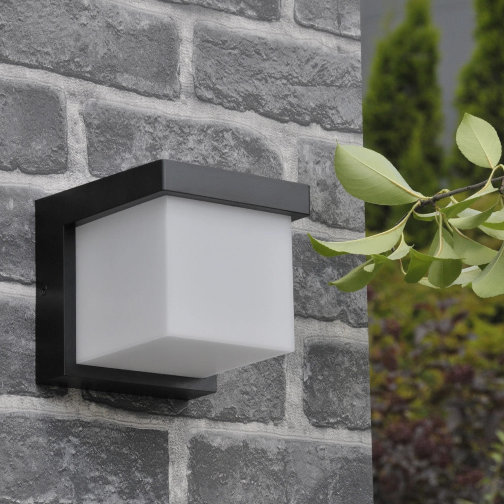 Applique esterna LED 10W 4000K nera IP54 Morgan Polux