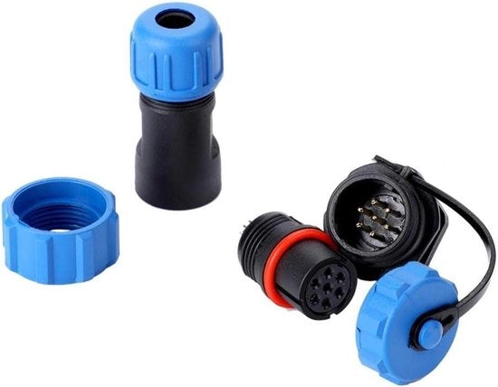 Connettore esterno IP67 a 7 poli, tipo SP13, impermeabile, per uso all'aperto