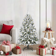 Albero di Natale artificiale con 150 LED Verde e Bianco 120 cm 3395735