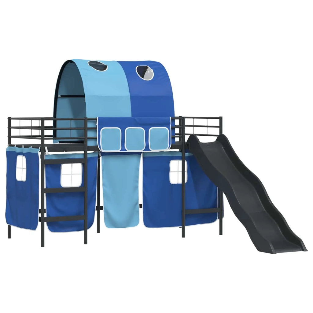 Struttura del letto loft per bambini Nero e Blu 90 x 190 cm 42020838