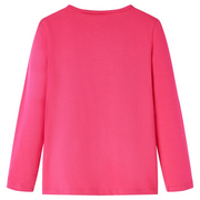 Maglietta da Bambina a Maniche Lunghe Fucsia 116