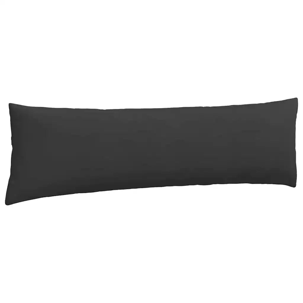 Cuscini da Divano 2 pz | Cuscini per sedie Nero 145 x 40 cm Tessuto