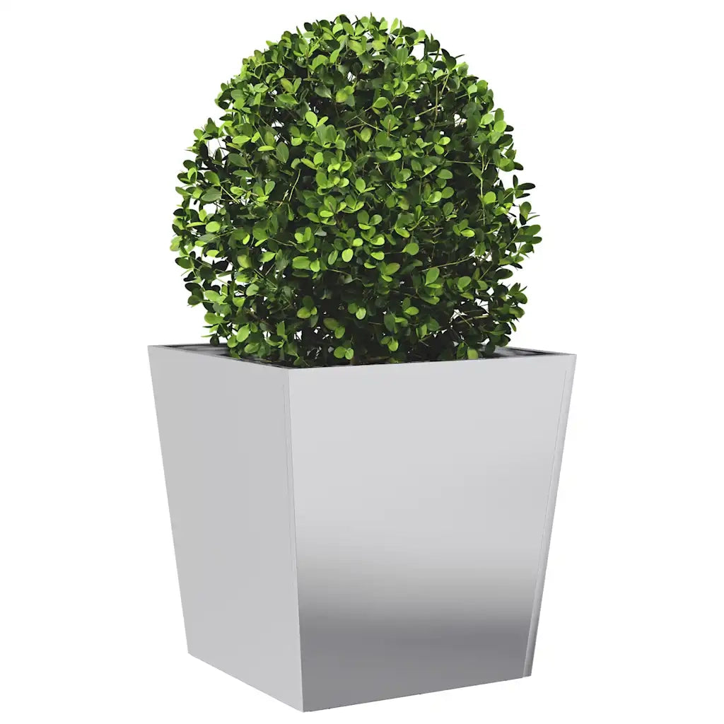 Fioriere da Giardino 2 pz 50x50x50 cm in Acciaio Zincato 851077