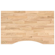 Piano Tavolo | Superficie Tavolo | Piano Scrivania 80x50x2,5 cm Rovere Massello Non Trattato