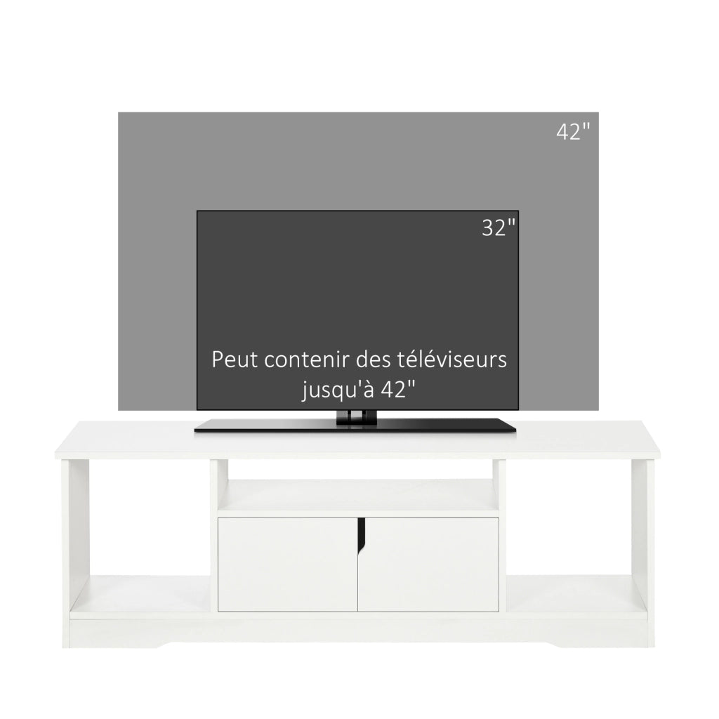 Mobile TV con Credenza ¨C Minimal ¨C Bianco 120x30x41 cm