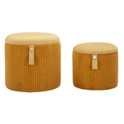 Pouf VKH718, Giallo, MDF, 38x38x38 cm